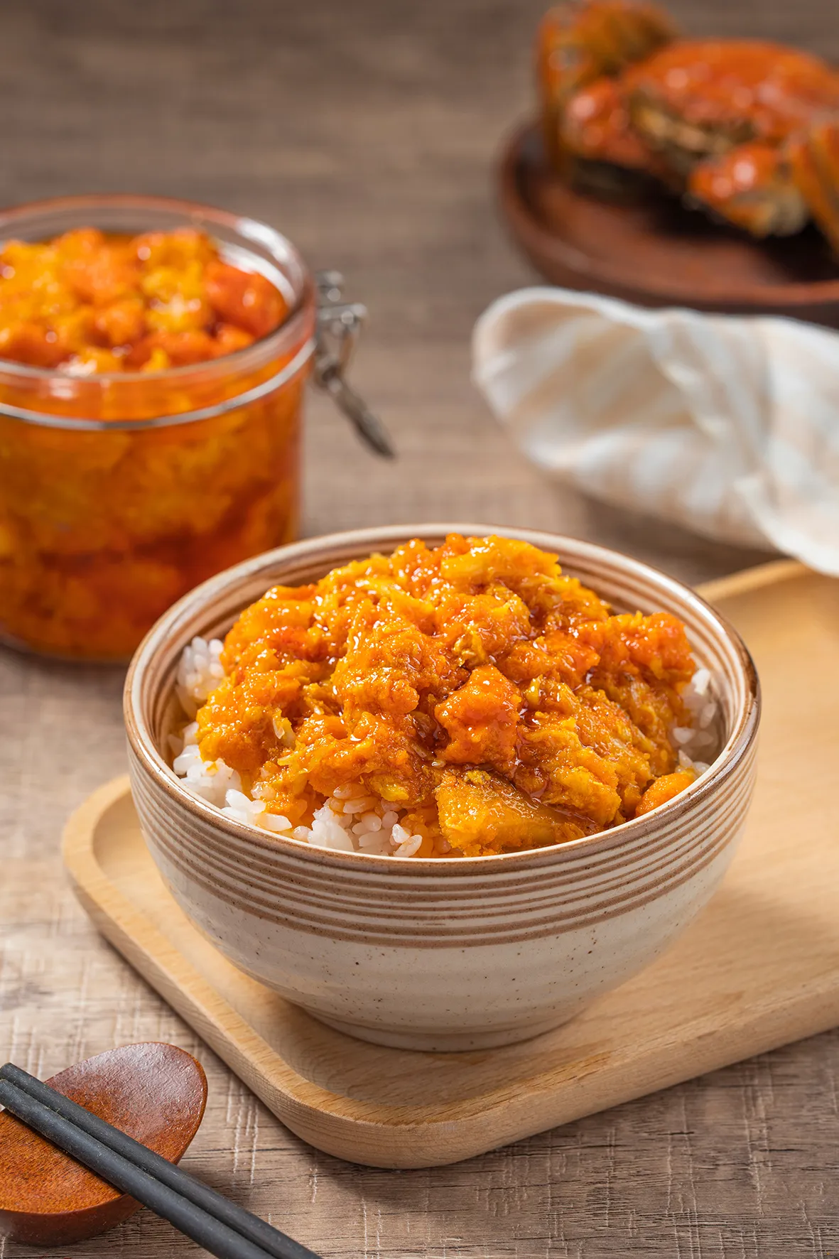 Pure Crab Roe, French Brown Crab, Cooked, 200g  纯蟹黄