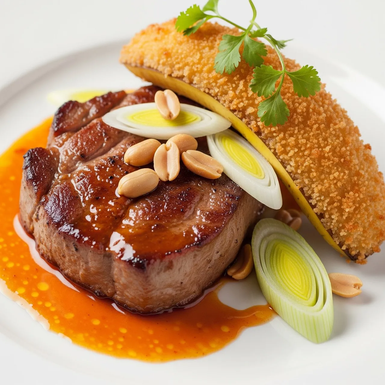 pork-collar-and-panko-banana
